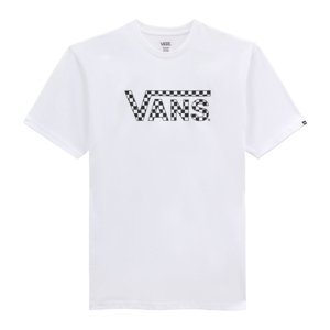 VANS-CHECKERED -B WHITE-BLACK Bílá XL