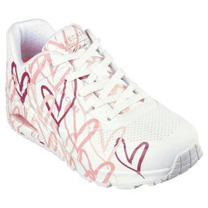 SKECHERS-Uno Spread The Love white/multi pink Bílá 42