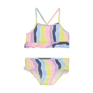 COLOR KIDS-Bikini W. Frills, AOP, lavender mist barevná 152