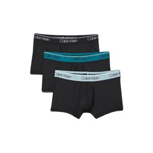 CALVIN KLEIN-LOW RISE TRUNK 3PK-B- BLACK, ARONA, CHESAPEAKE BAY WB Černá XL