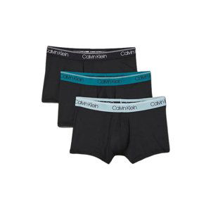 CALVIN KLEIN-LOW RISE TRUNK 3PK-B- BLACK, ARONA, CHESAPEAKE BAY WB Černá S