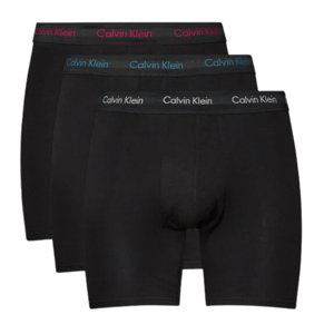 CALVIN KLEIN-BOXER BRIEF 3PK-B- AUTH GRY, CHESAPK BAY, JWL LGS Černá L