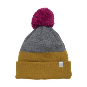 COLOR KIDS-Hat beanie, colorblock, dried tobacco Modrá 54cm