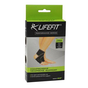 LIFEFIT-Neoprenová bandáž  BN101 členok TRL Černá