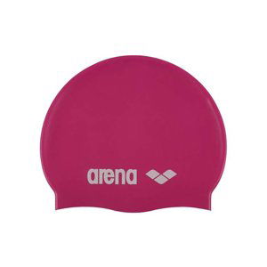 ARENA-Clasic Silicone Jr. - fuchsiová-bílá Červená