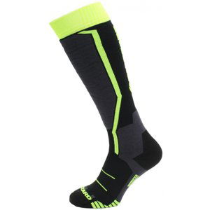 BLIZZARD-Allround ski socks junior, black/anthracite/signal yellow Černá 24/26