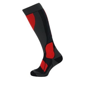 BLIZZARD-Compress 120 ski socks, black/grey/red Černá 35/38