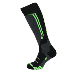 BLIZZARD-Allround wool ski socks,black/anthracite/green Černá 31/34