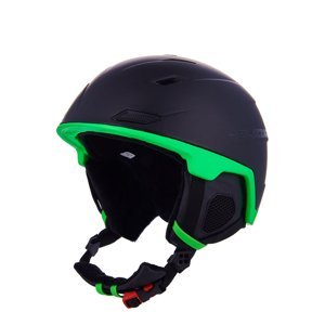 BLIZZARD-Double ski helmet, black matt/neon green, big logo Černá 60/63 cm 23/24