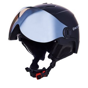BLIZZARD-Double Visor ski helmet, black matt, smoke lens, mirror Černá 60/63 cm 20/21