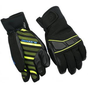 BLIZZARD-Profi ski gloves, black/neon yellow/blue Černá 8