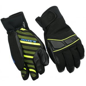 BLIZZARD-Profi ski gloves, black/neon yellow/blue Černá 7
