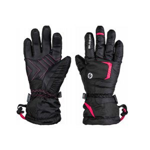 BLIZZARD-Reflex junior ski gloves, black/pink Černá 4