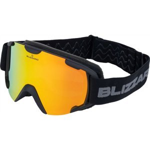 BLIZZARD-Ski Gog. 938 MDAVZO, black matt, smoke2, orange revo Černá UNI
