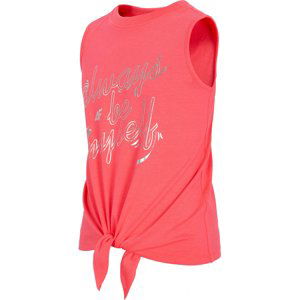 4F-GIRLS-t-shirt-HJL21-JTSD013A-63N-Orange Oranžová 158