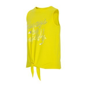 4F JUNIOR-GIRLS-t-shirt-HJL21-JTSD013B-71S-Yellow Žlutá 164