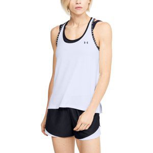 UNDER ARMOUR-UA Knockout Tank-WHT Bílá XS