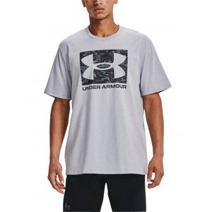 UNDER ARMOUR-UA ABC maskáčová BOXED LOGO SS-GRY Šedá M