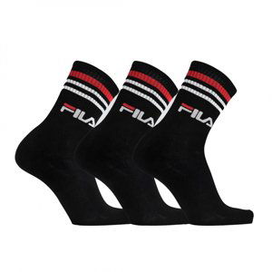 FILA-F9090 SOCKS LIFESTYLE PLAIN 3 PACK-200 BLACK Černá 39/42