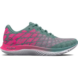 UNDER ARMOUR-UA FLOW Velociti Wind 2 DL retro teal/electro pink/black Růžová 44,5