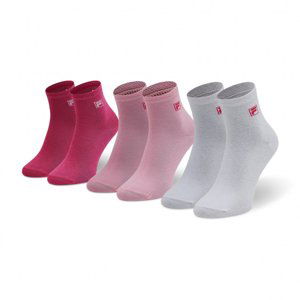 FILA-F9303 SOCKS QUARTER PLAIN 3 PACK-806 PINK PANTHER barevná 39/42