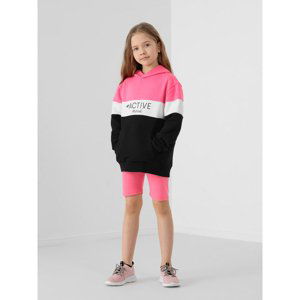 4F-GIRLS LEGGINGS JLEG003-55S-HOT PINK Růžová 158/164