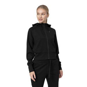 4F-WOMENS SWEATSHIRT BLD027-20S-DEEP BLACK Černá S