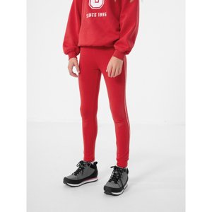 4F-GIRLS LEGGINGS JLEG004-62S-RED Červená 158