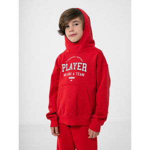 4F-BOYS SWEATSHIRT JBLM006-62S-RED Červená 140