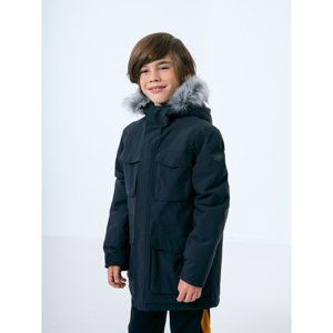 4F-BOYS JACKET JKUM001-20S-DEEP BLACK Černá 152