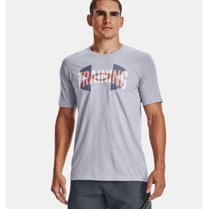 UNDER ARMOUR-UA TRAINING OVERLAY SS-GRY-1373994-011 Šedá XL