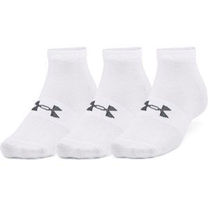 UNDER ARMOUR-UA Essential Low Cut 3 pack-WHT-1365745-100