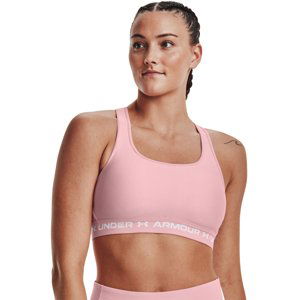 UNDER ARMOUR-UA Crossback Mid Bra-PNK-1361034-647 Růžová S