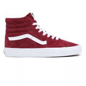 VANS-UA SK8-HI pig suede tawny port Červená 41