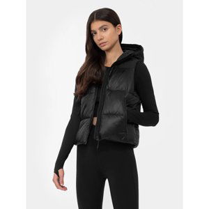 4F-WOMENS JACKET KUDP004-20S-DEEP BLACK Černá L