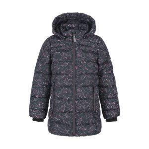 COLOR KIDS-jacket quilted, AOP, AF 8.000, phantom Černá 152