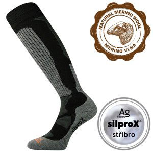 VOXX-Merino Etrex-kneesock-Black Černá 35/38