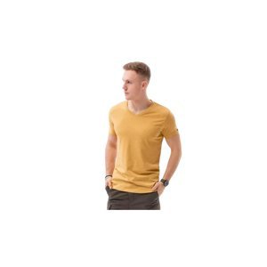 OMBRE-T-shirt SS-S1369-V19-MUSTARD/MELANGE Žlutá XL