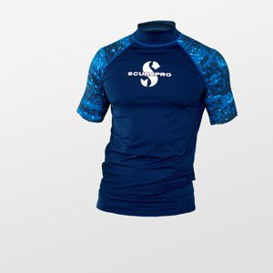 Lycrové Triko Scubapro Rash Guard Aegean Upf50 Krátký Rukáv Pánské Velikost: M