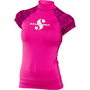 Lycrové Triko Scubapro Rash Guard Flamingo Upf50 Krátký Rukáv Dámské Velikost: M, Pohlaví: