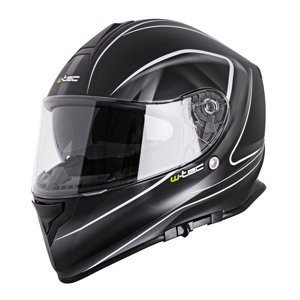 Moto Helma W-Tec V127  Černá S Grafikou  Xs (53-54)