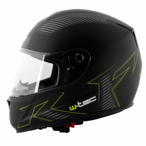 Moto Helma W-Tec V159  Black Elementor Green  M (57-58)