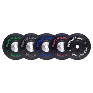 Sada Gumových Kotoučů Insportline Bumper Plate 2X 5-25 Kg