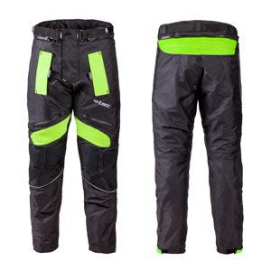 Pánské Moto Kalhoty W-Tec Rusnac Nf-2607  Černo-Zelená  3Xl