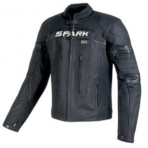 Pánská kožená moto bunda Spark Dark  černá  XL
