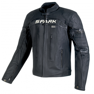 Pánská kožená moto bunda Spark Dark  černá  M