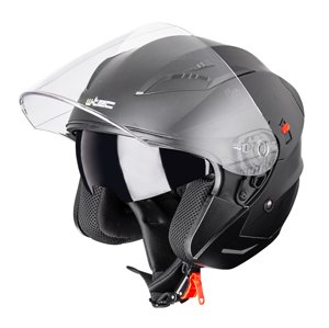 Moto přilba W-TEC YM-627  Pure Matt Black  S (55-56)