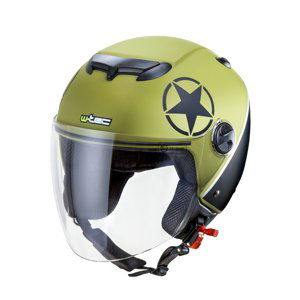 Moto přilba W-TEC YM-617  Mash Green  XS (53-54)