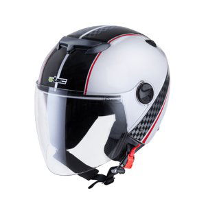 Moto Přilba W-Tec Ym-617  Race White  Xxl (63-64)