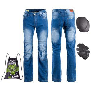 Pánské Moto Jeansy W-Tec Shiquet  Modrá  S